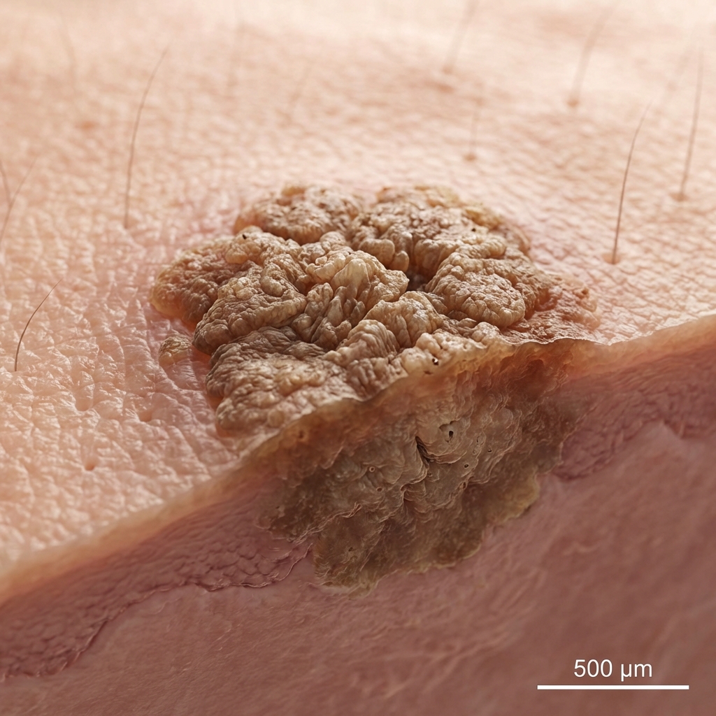 Bề mặt bớt sùi thô ráp