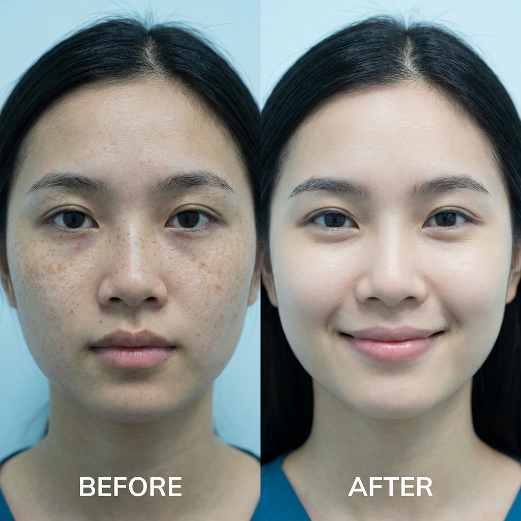 Kết quả điều trị tàn nhang