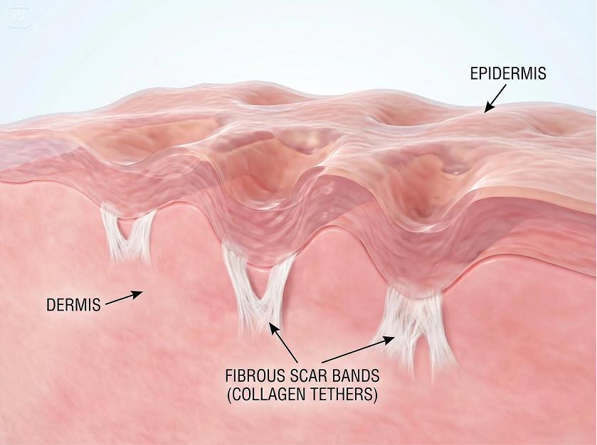 Mô phỏng 3D cấu trúc sẹo dưới da