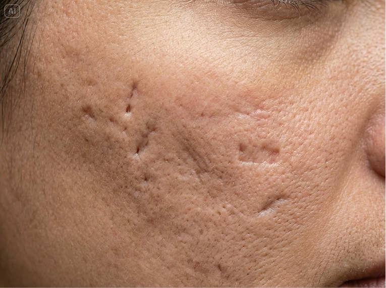 Làn da mịn màng sau điều trị sẹo