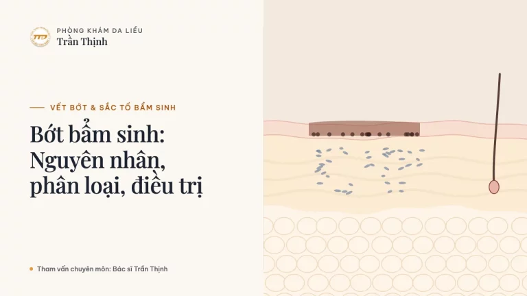 Bớt bẩm sinh: Nguyên nhân, phân loại, điều trị