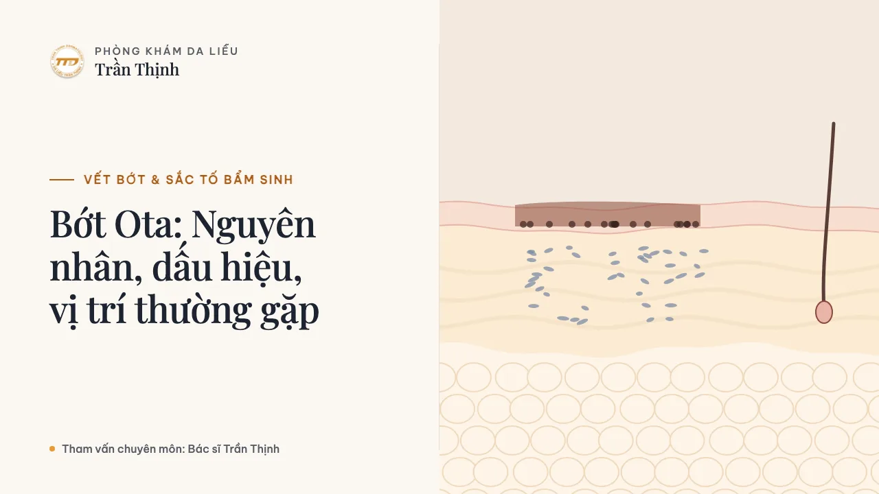Minh họa: Bớt Ota: Nguyên nhân, dấu hiệu, vị trí thường gặp