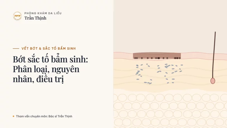 Bớt sắc tố bẩm sinh: Phân loại, nguyên nhân, điều trị