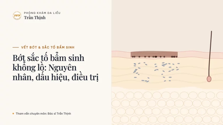 Bớt sắc tố bẩm sinh khổng lồ: Nguyên nhân, dấu hiệu, điều trị