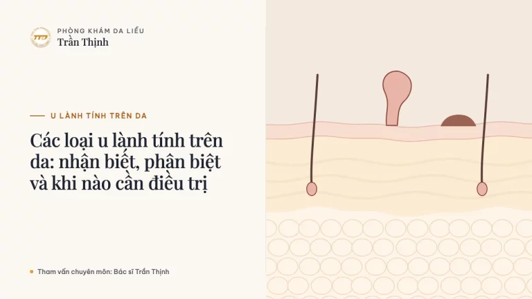 Các loại u lành tính trên da: nhận biết, phân biệt và khi nào cần điều trị