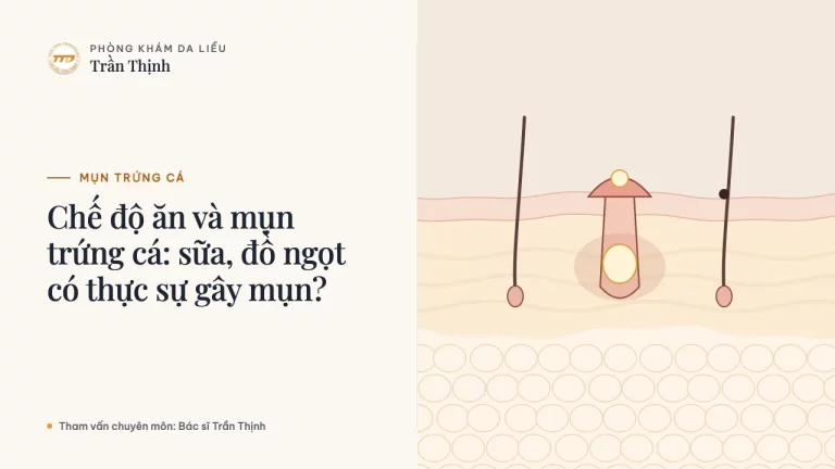 Chế độ ăn và mụn trứng cá: sữa, đồ ngọt có thực sự gây mụn?