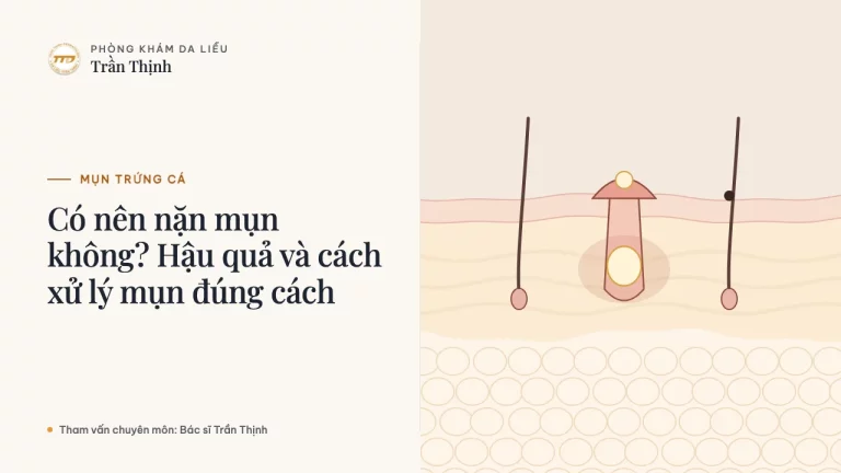 Có nên nặn mụn không? Hậu quả và cách xử lý mụn đúng cách