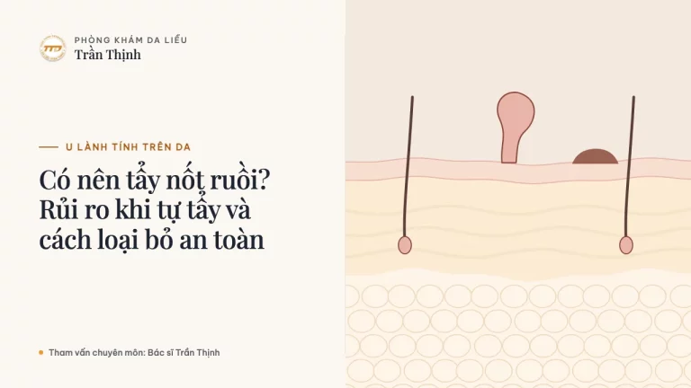 Có nên tẩy nốt ruồi? Rủi ro khi tự tẩy và cách loại bỏ an toàn
