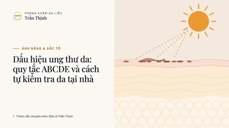 Dấu hiệu ung thư da: quy tắc ABCDE và cách tự kiểm tra da tại nhà