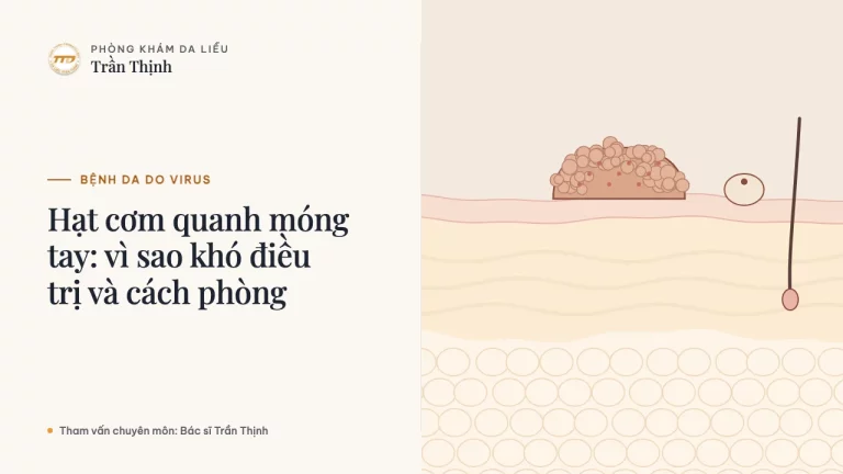Hạt cơm quanh móng tay: vì sao khó điều trị và cách phòng