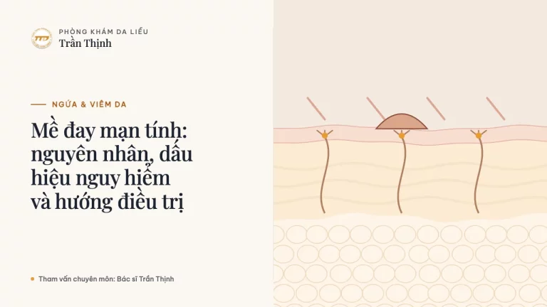 Mề đay mạn tính: nguyên nhân, dấu hiệu nguy hiểm và hướng điều trị