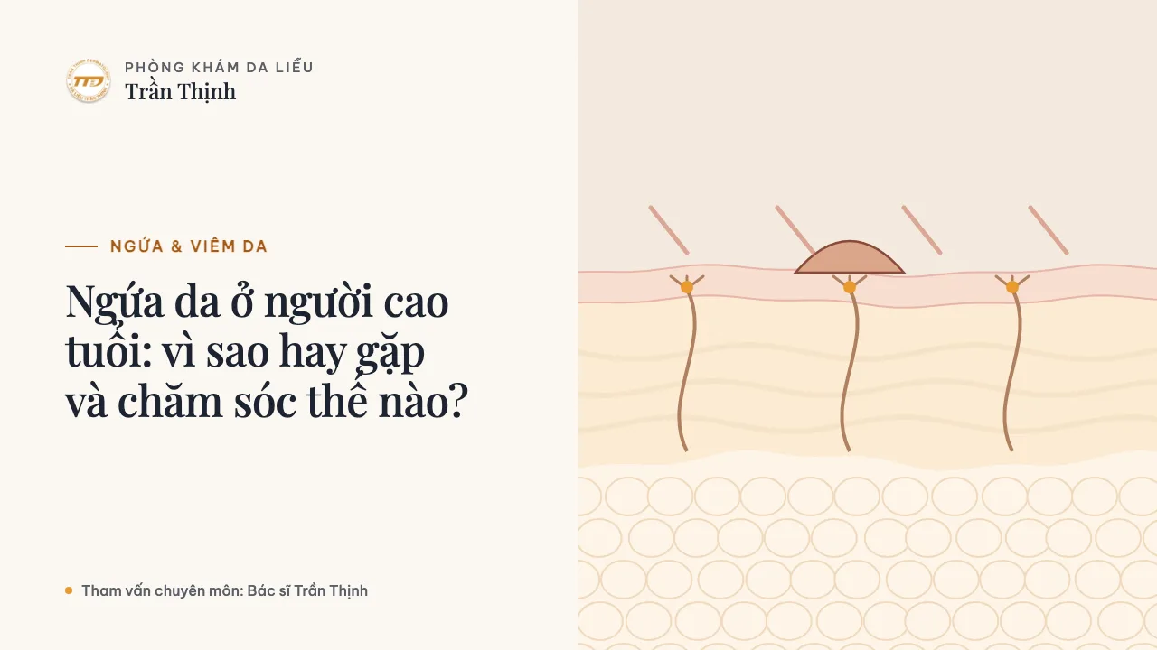 Minh họa: Ngứa da ở người cao tuổi: vì sao hay gặp và chăm sóc thế nào?