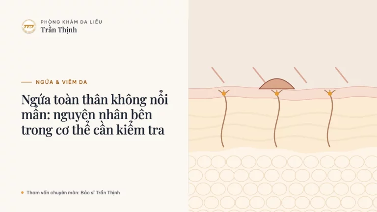 Ngứa toàn thân không nổi mẩn: nguyên nhân bên trong cơ thể cần kiểm tra