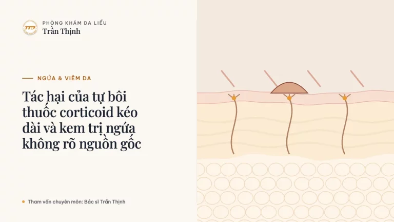 Tác hại của tự bôi thuốc corticoid kéo dài và kem trị ngứa không rõ nguồn gốc