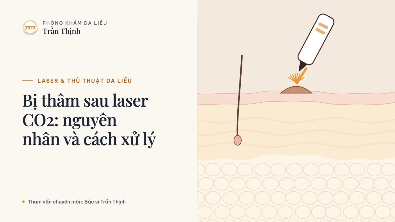 Minh họa: Bị thâm sau laser CO2: nguyên nhân và cách xử lý